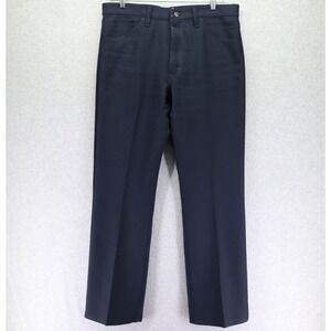 Wrangler Wrancher Dress Jeans Mens 35x32 82NV Western Pants Cowboy Navy Blue